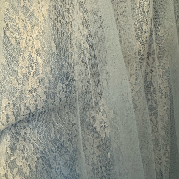 Women’s SHEIN size large long lace baby blue dress - Picture 9 of 10